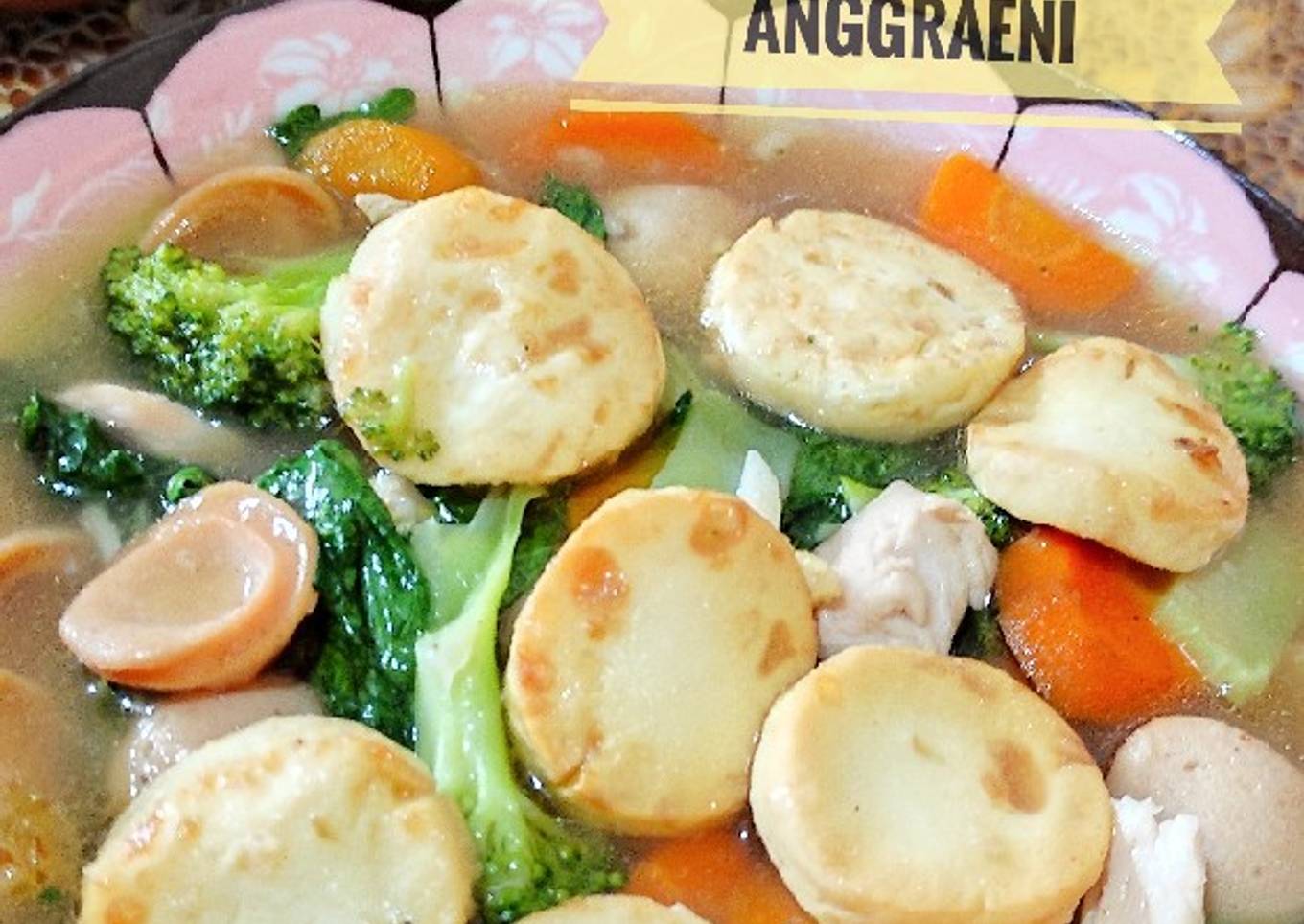 Resep Sapo tahu brokoli, ayam dan sosis Anti Gagal