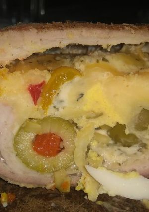 Una foto de Matambre relleno al horno al estilo mío... andry
