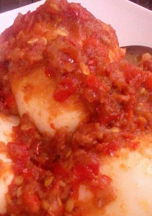 Foto resep Telur Bulat Sambal Terasi