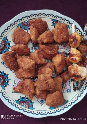 عکسی از دستور فیله مرغ سوخاری