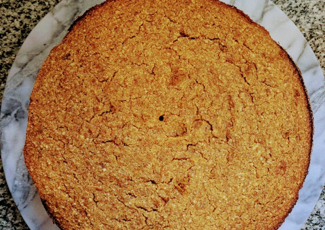 Torta FIT de calabaza, naranja y polenta (sin harina)