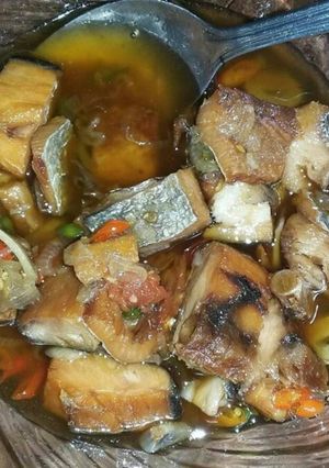 Foto resep Asam manis ikan asin telang tenggiri