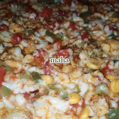 A picture of Three Spice - pan pizza.