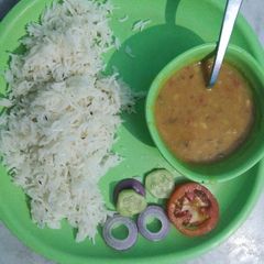 A picture of Dal chawal.