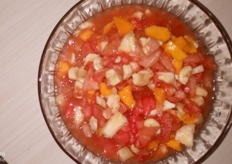 Recipe of Homemade Mixed fruitssalad