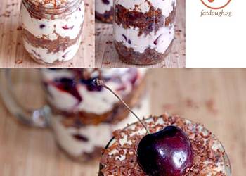 Latest Recipe Black Forest In a Jar Yummy