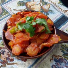 A picture of Carrots and Tomato Bujeya.