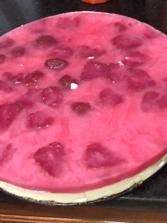 Una foto de Cheesecake de frutillas sin horno y sin gelatina