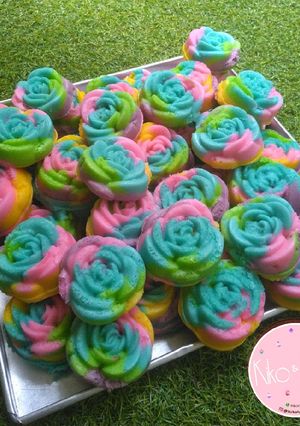 Foto resep Bolu kukus bunga mawar