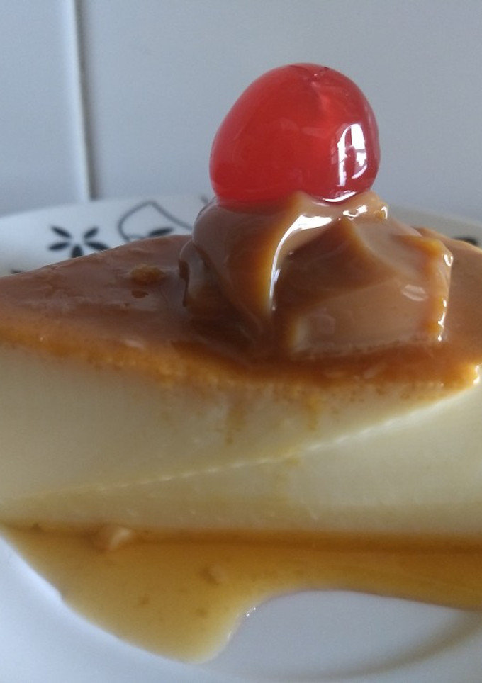 Una foto de Flan sin horno
