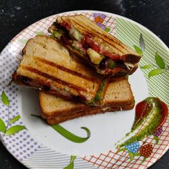 Healthy Grilled Sandwich for kids lunch box A picture of Healthy Grilled Sandwich for kids lunch box.