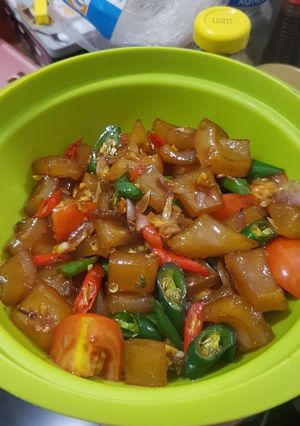 Foto resep Tumis Kikil Cabe Ijo