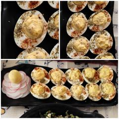 A picture of Dressed eggs.