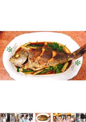 紅燒青蔥黃雞魚 的食譜成品照片