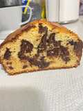 Torta con gotas de chocolate