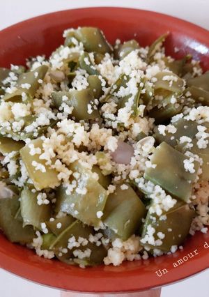 Une photo de Couscous aux fèves fraiches 🥣