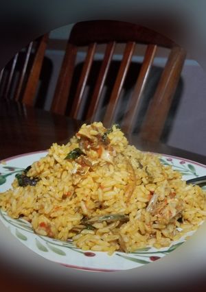 A picture of Native jollof rice.