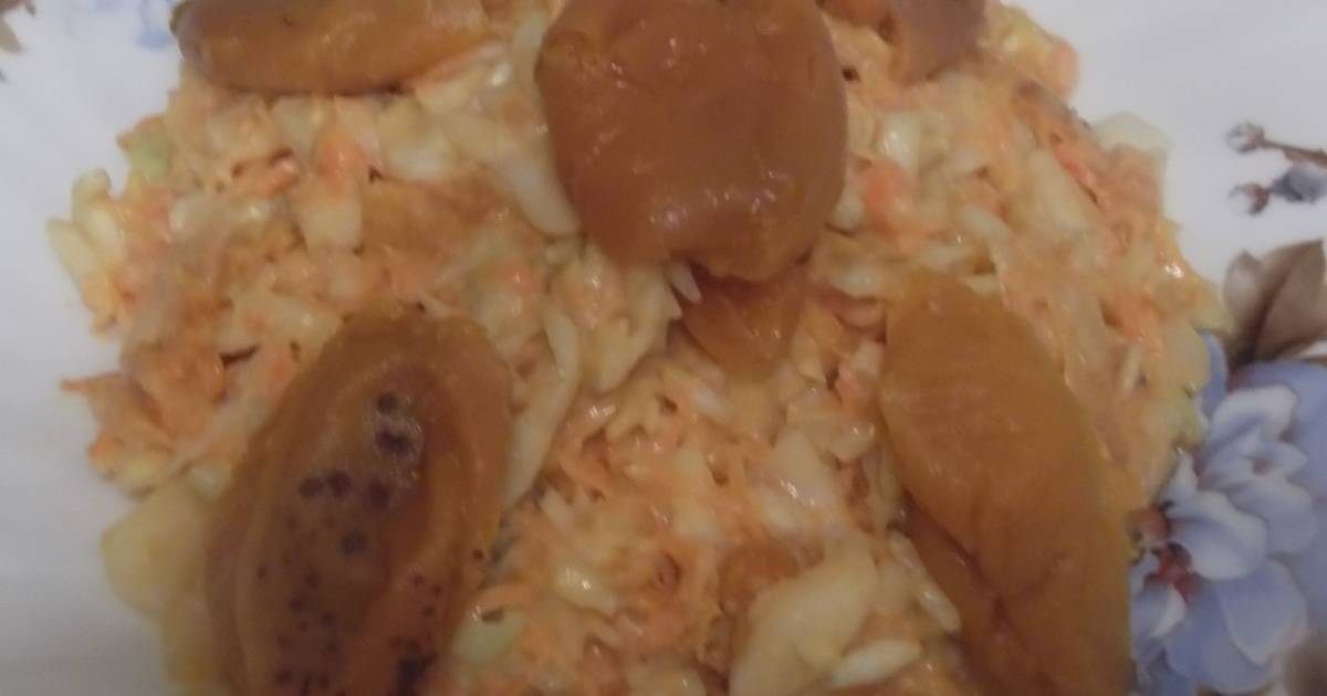 Капуста с курагой. Капуста с курагой