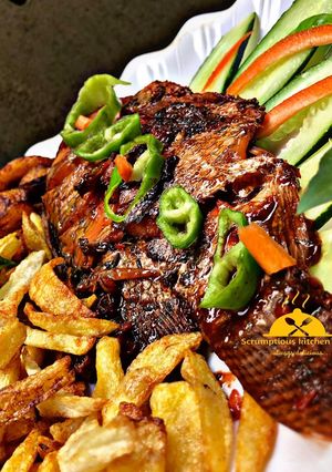 A picture of Grilled fish.