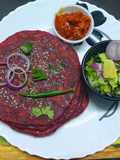 Beetroot & Sesame Paratha