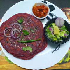 A picture of Beetroot & Sesame Paratha.