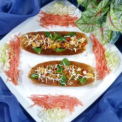 A picture of Peri Peri Paneer Hotdog.