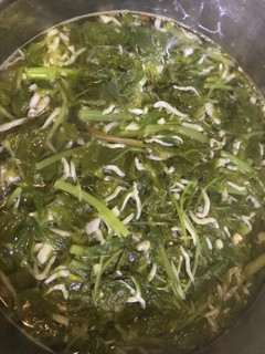 莧菜吻仔魚湯 的食譜成品照片