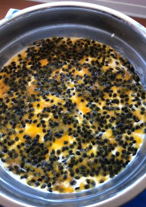 Una foto de Mousse de Maracuja