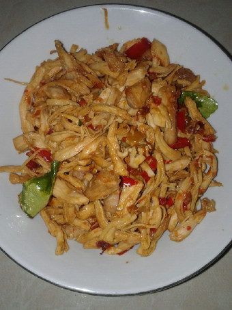 Cara Gampang Membuat Ayam suwir pedas manis Anti Gagal