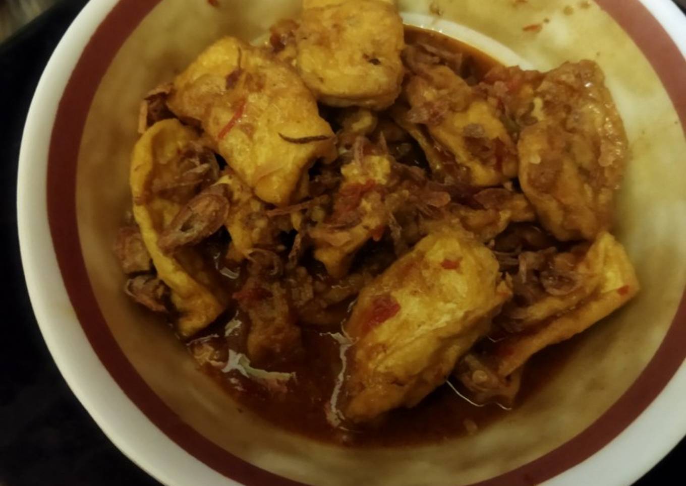 Tahu bumbu gado-gado