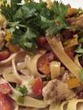 Fettuccine chicken/ tofu with tequila
