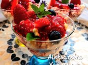 A picture of strawberry meringue