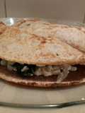 Crêpes integrales con relleno de acelga y ricotta