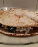 Crêpes integrales con relleno de acelga y ricotta