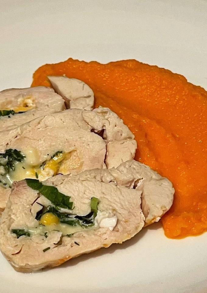 Морквяно-апельсинове пюре з соковитим філе