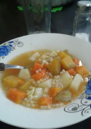 Una foto de Sopa de verduras