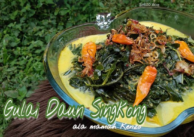 Langkah Mudah untuk Membuat Gulai Daun Singkong ala Mamah Kenzo Anti Gagal