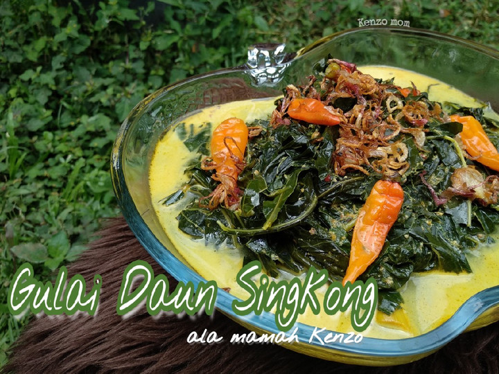 Bagaimana Membuat Gulai Daun Singkong ala Mamah Kenzo, Enak Banget