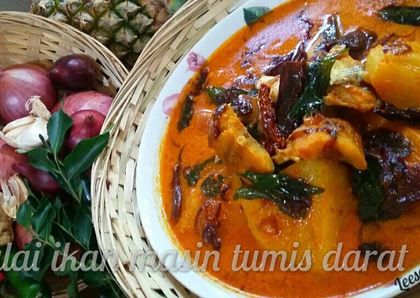 Gulai ikan masin tumis darat #KCHUP