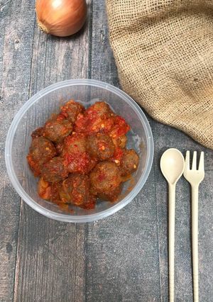 Foto resep Bakso Saus padang