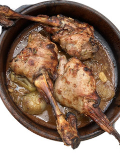 Una foto de Pierna Lechal al horno de leña