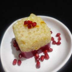 A picture of Pogo dessert(pomegranate+sabudana,sago).