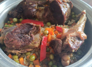 Una foto de Arroz con pato criollo 🇵🇪