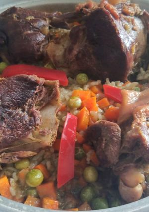 Una foto de Arroz con pato criollo 🇵🇪