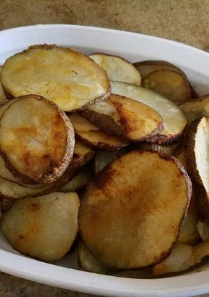 A picture of Roasted potatoes.