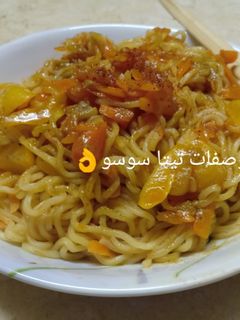 صورة لوصفة اندومى بالخضار