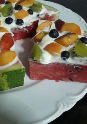 Φωτογραφία της συνταγής Πίτσα Καρπουζιού 🍉 💖