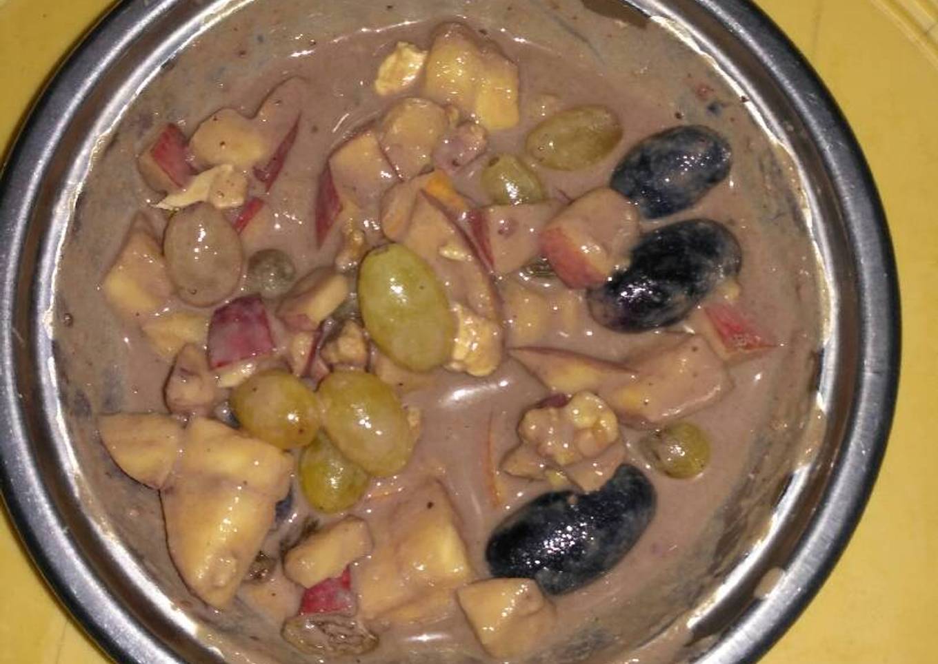 Fruits pudding