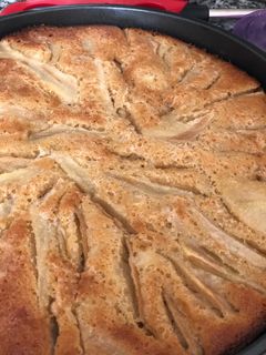 Una foto de Torta húmeda de peras