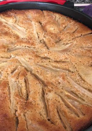 Una foto de Torta húmeda de peras